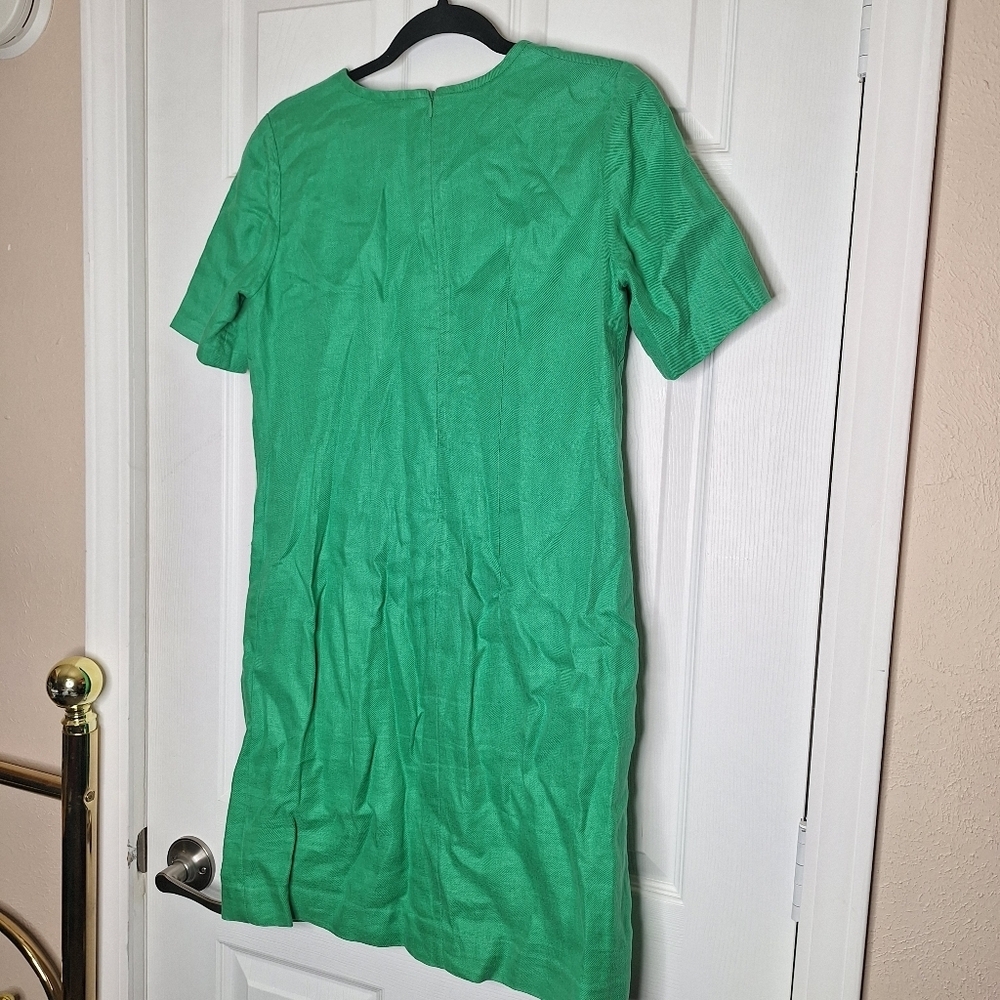 LK Bennett | Danika Lace Linen Dress Size 4 - Picture 5 of 7